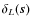 $\delta_L(\vec{s})$