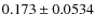 $0.173\pm 0.0534$
