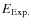 $E_{\rm Exp.}$