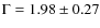$\Gamma = 1.98 \pm 0.27$