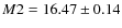 $M2 = 16.47 \pm 0.14$