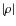 $\vert\rho\vert$