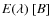 $E(\lambda)~[B]$