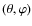 $(\theta,\varphi)$