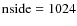 ${\rm nside}=1024$