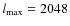 $l_{\max}=2048$