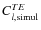 $C^{TE}_{l,{\rm simul}}$