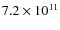 $7.2\times10^{11}$