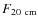 $F_{\rm {20~cm}}$