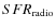$SFR_{\rm {radio}}$