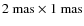 $2~{\rm mas} \times 1~{\rm mas}$
