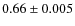$0.66 \pm 0.005$