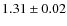 $1.31\pm0.02$