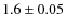 $1.6\pm0.05$