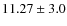 $11.27\pm3.0$