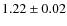 $1.22\pm0.02$