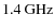 $\rm 1.4~GHz$