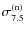 $\sigma_{7.5}^{\rm (n)}$