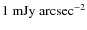 $\rm 1~mJy~arcsec^{-2}$