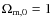 $\Omega_{{\rm m},0} = 1$