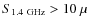 $S_{1.4~{\rm GHz}} > 10~\mu$