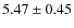 $5.47\pm0.45$