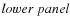 $lower \ panel$