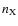 $n_{\rm X}$