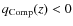 $q_{\rm Comp}(z)<0$