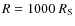 $R=1000~R_{\rm S}$