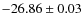 $-26.86 \pm 0.03$