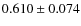 $0.610\pm0.074$