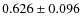 $0.626\pm0.096$