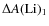 $\Delta A({\rm Li})_1$