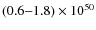 $(0.6{-}1.8)\times10^{50}$