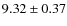 $9.32\pm0.37$