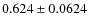 $0.624\pm0.0624$