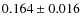 $0.164\pm0.016$
