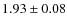 $1.93\pm0.08$
