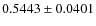 $0.5443\pm0.0401$