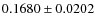 $0.1680\pm0.0202$