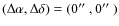 $(\Delta \alpha ,\Delta \delta )=(0\hbox {$^{\prime \prime }$ },0\hbox {$^{\prime \prime }$ })$