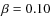 $\beta=0.10$