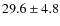 $29.6\pm4.8$