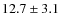 $12.7\pm3.1$