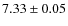 $7.33 \pm 0.05$