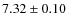 $7.32 \pm 0.10$