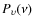 $P_\upsilon (\nu )$