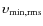 $\upsilon_{\rm min,rms}$