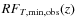 $RF_{T,{\rm min,obs}}(z)$
